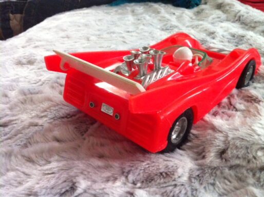 12" L Old Vtg Antique Bergman Mfg Processed Plastic Co Toy Can Am Challenger USA - Image 3